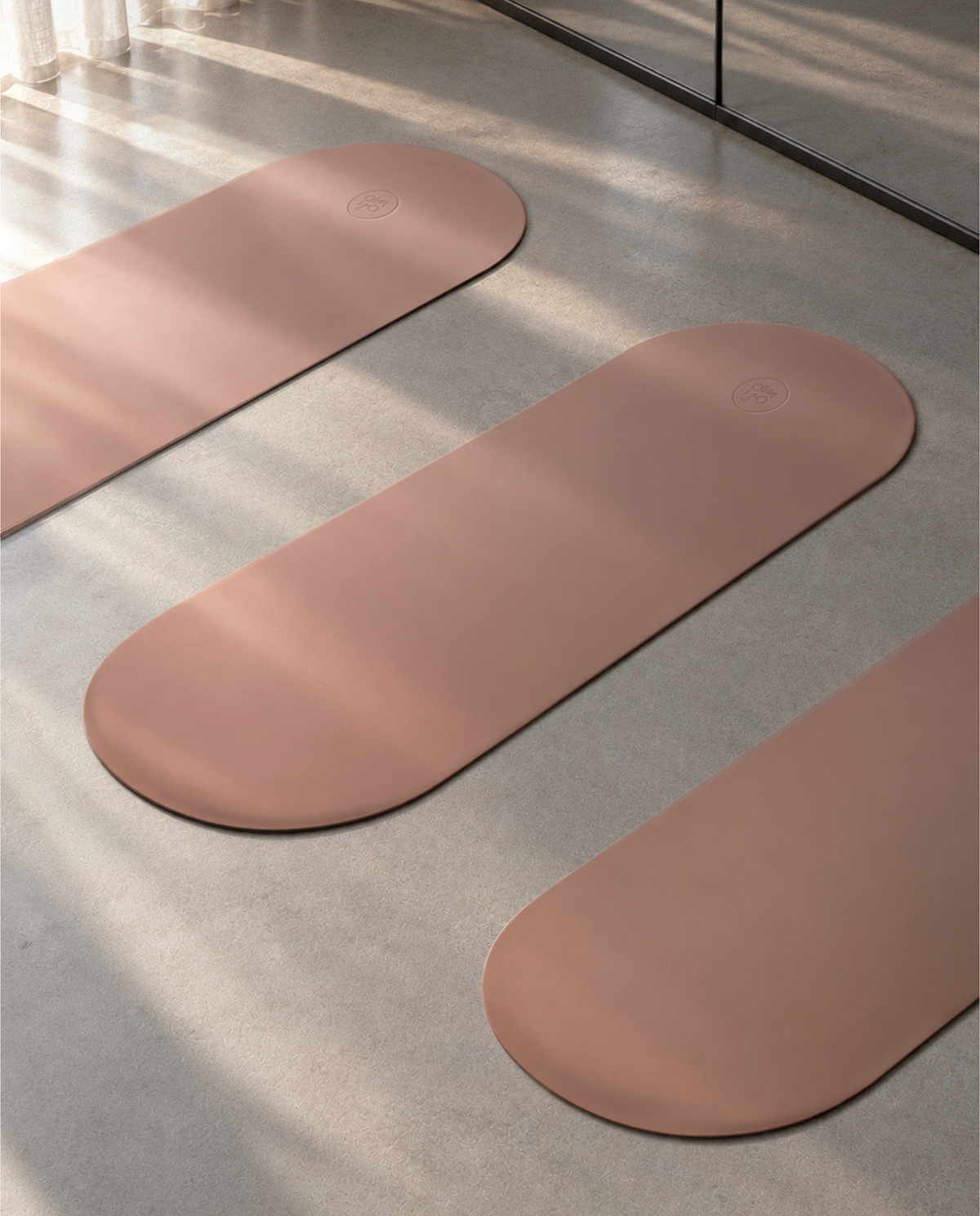 Oval Advanced Grip Yogamatte - Blush (B-Ware)