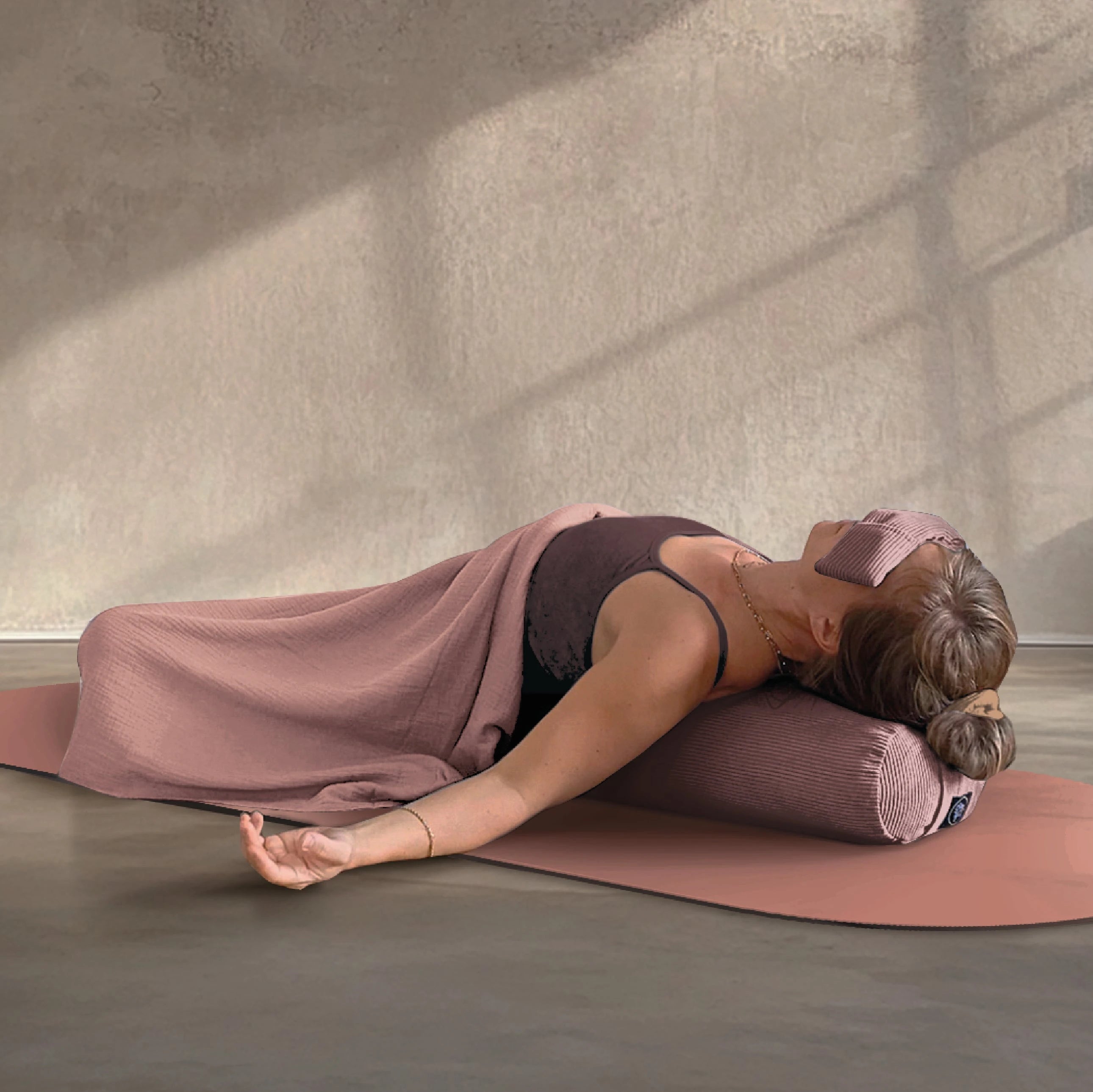 Shavasana Decke - Blush Musselin (B-Ware)