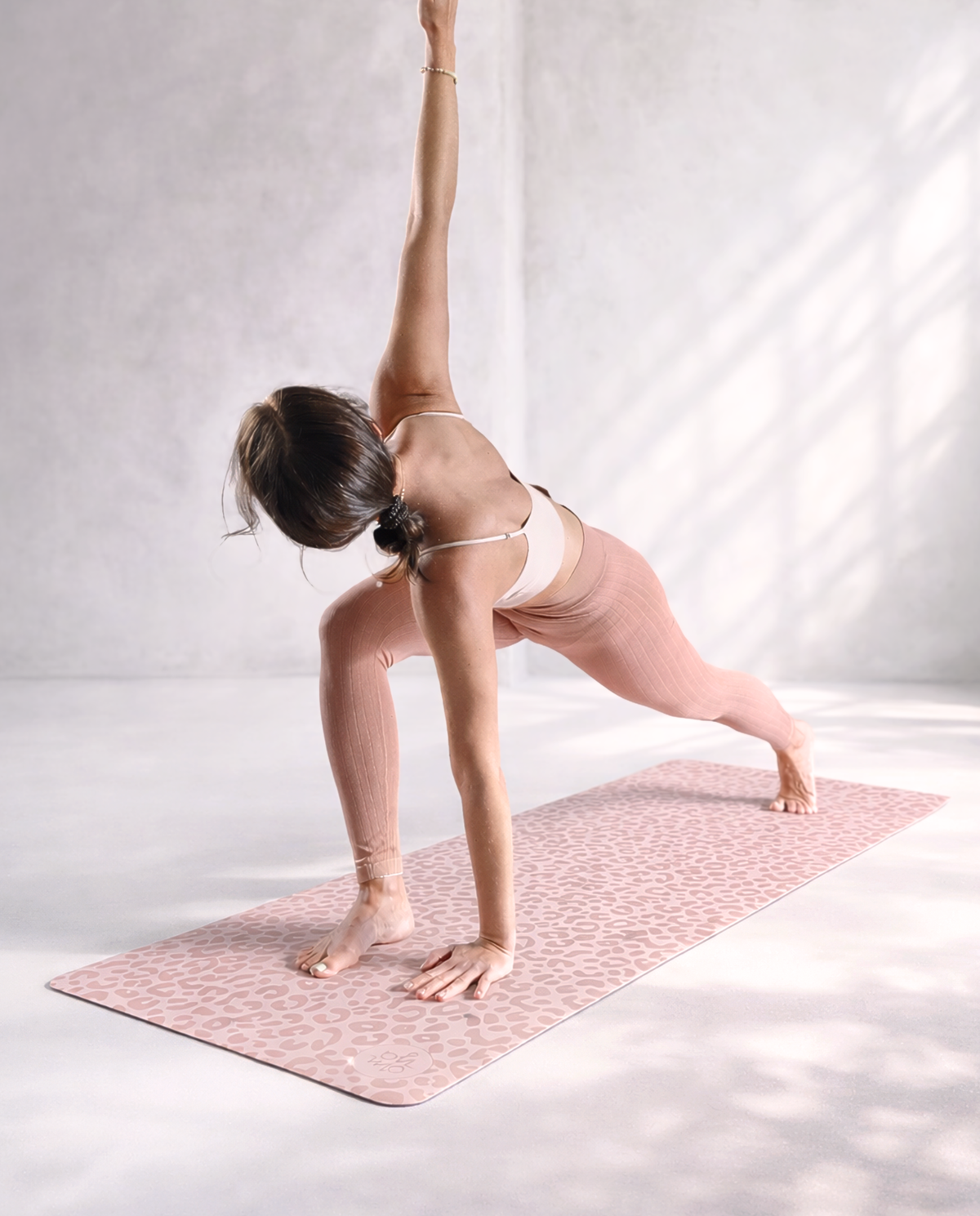 Yogamatte Advanced Grip - Rosé Wild Cat