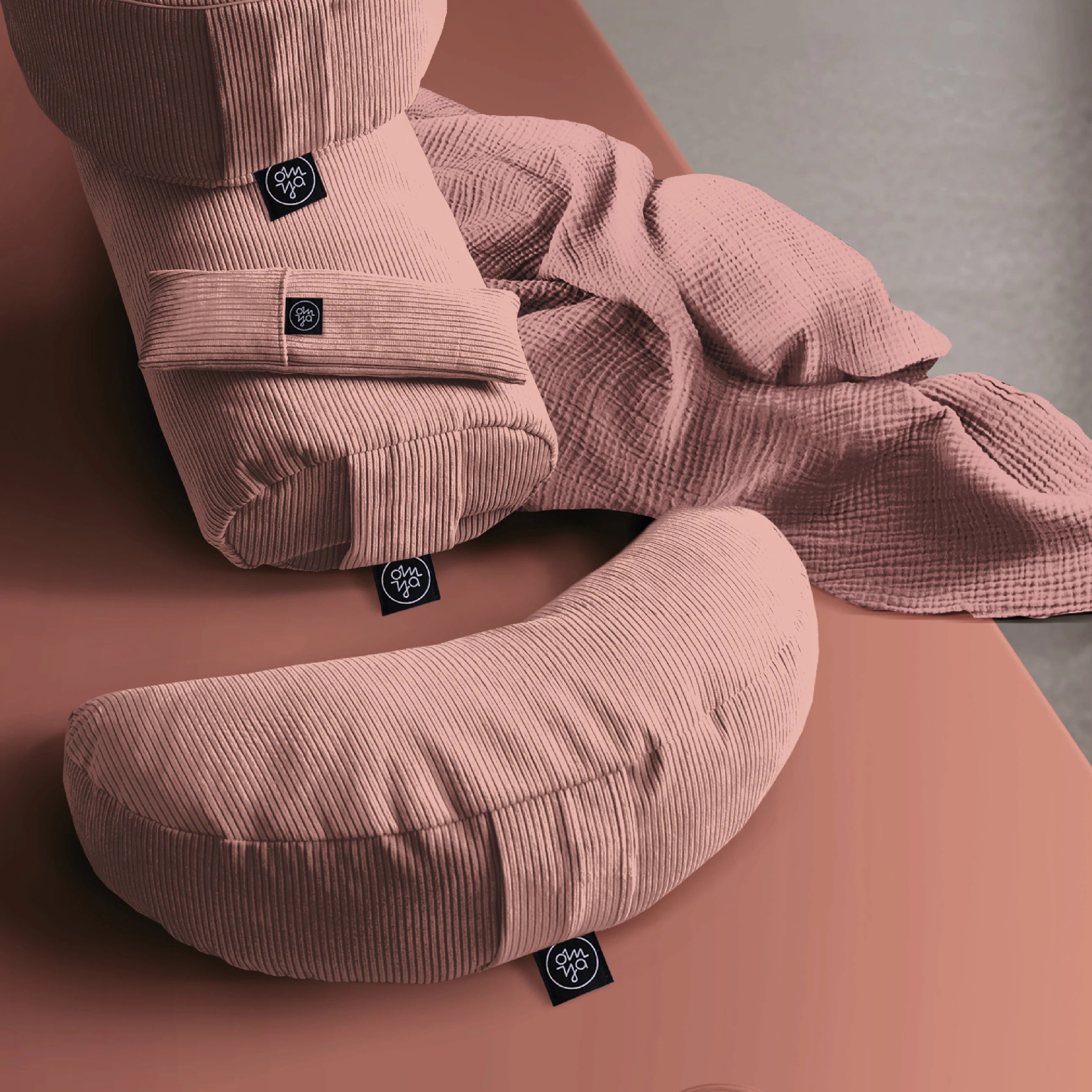 Shavasana Decke - Blush Musselin (B-Ware)